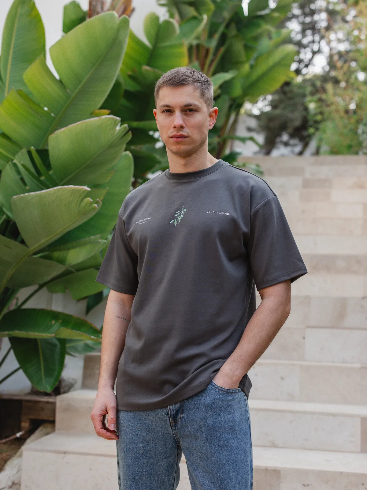 Off Black Olives Oversized T-shirt