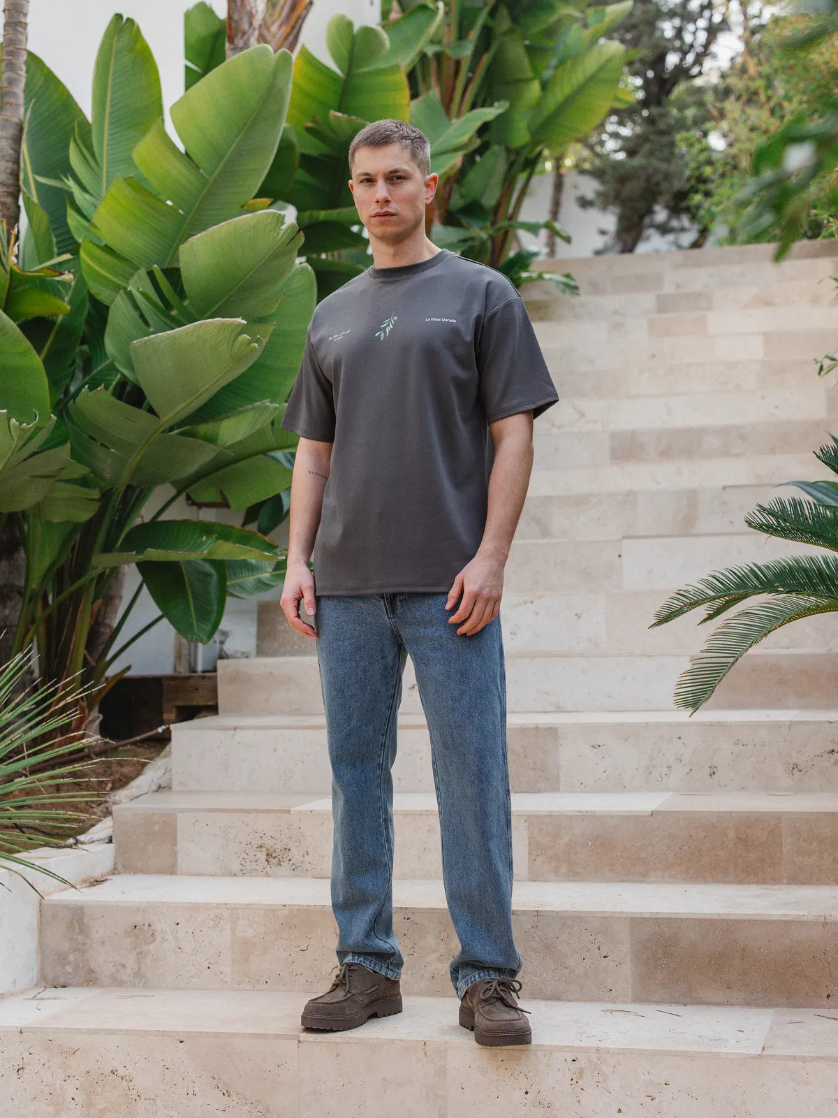 Off Black Olives Oversized T-shirt