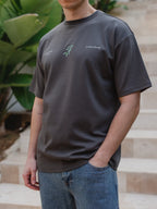 Off Black Olives Oversized T-shirt