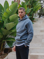 Blue Basic Oversized Hoodie