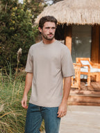 Light Brown Sleeve Oversized T-shirt