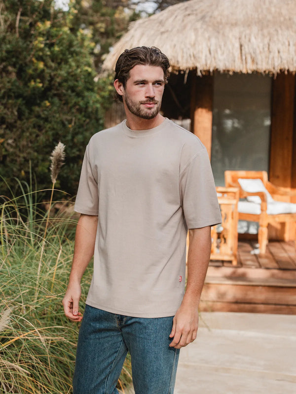 Light Brown Sleeve Oversized T-shirt