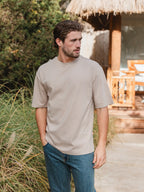 Light Brown Sleeve Oversized T-shirt