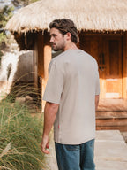 Light Brown Sleeve Oversized T-shirt