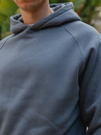 Blue Basic Oversized Hoodie