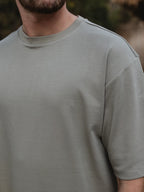 Olive Sleeve Oversized T-shirt