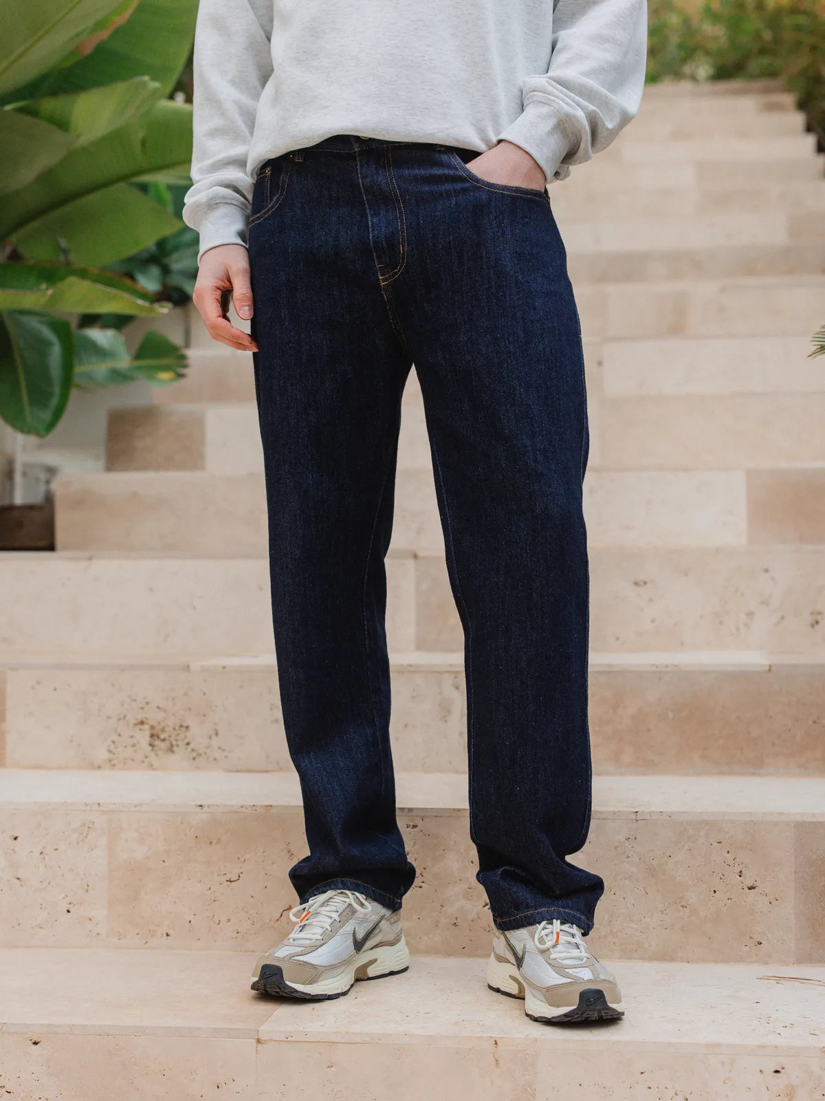 Dark Blue Denim Jeans