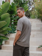 Brown Stamp Oversized T-shirt