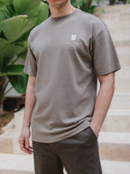 Brown Stamp Oversized T-shirt