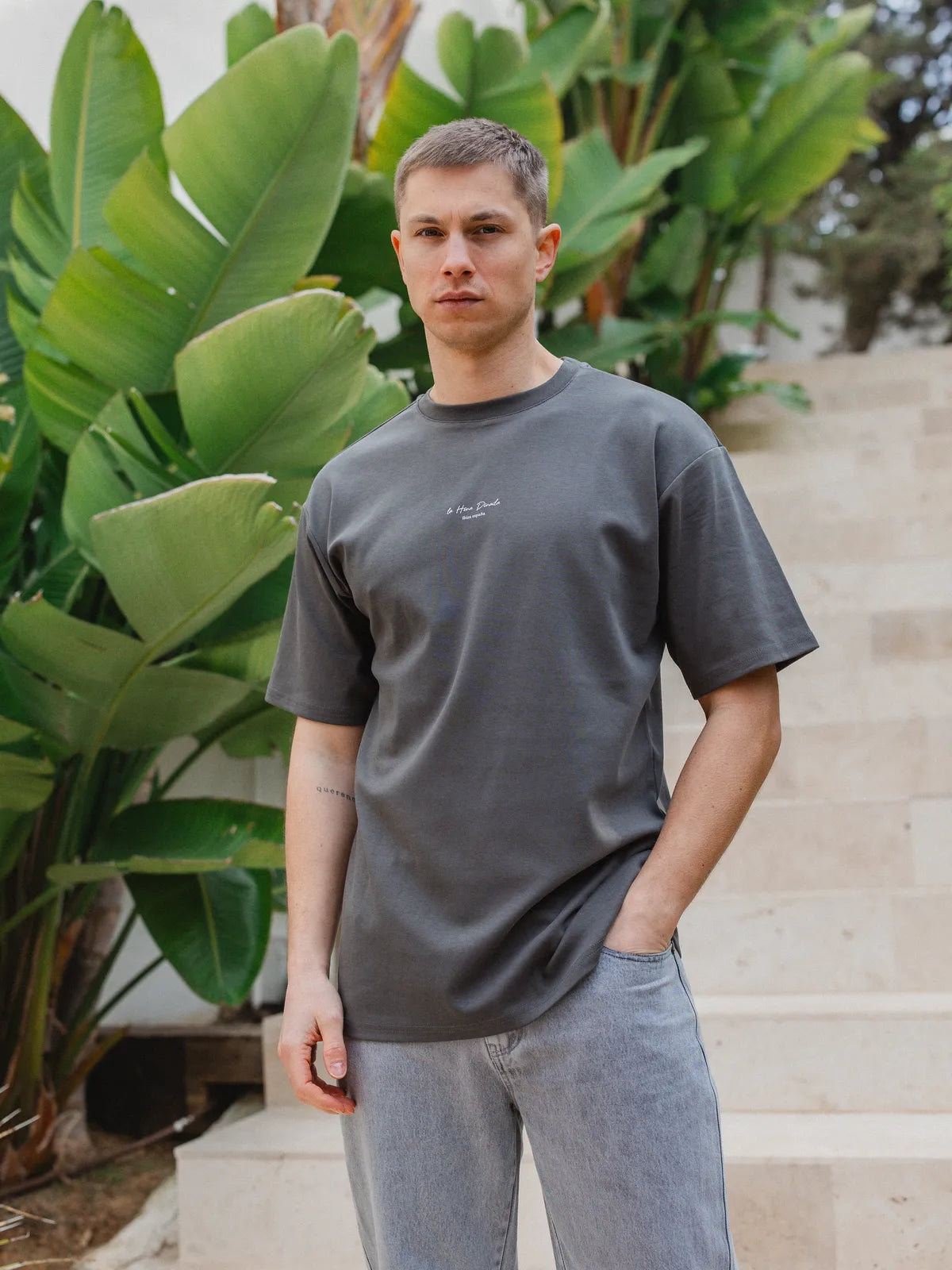 Off Black La Hora Dorada Oversized T-shirt