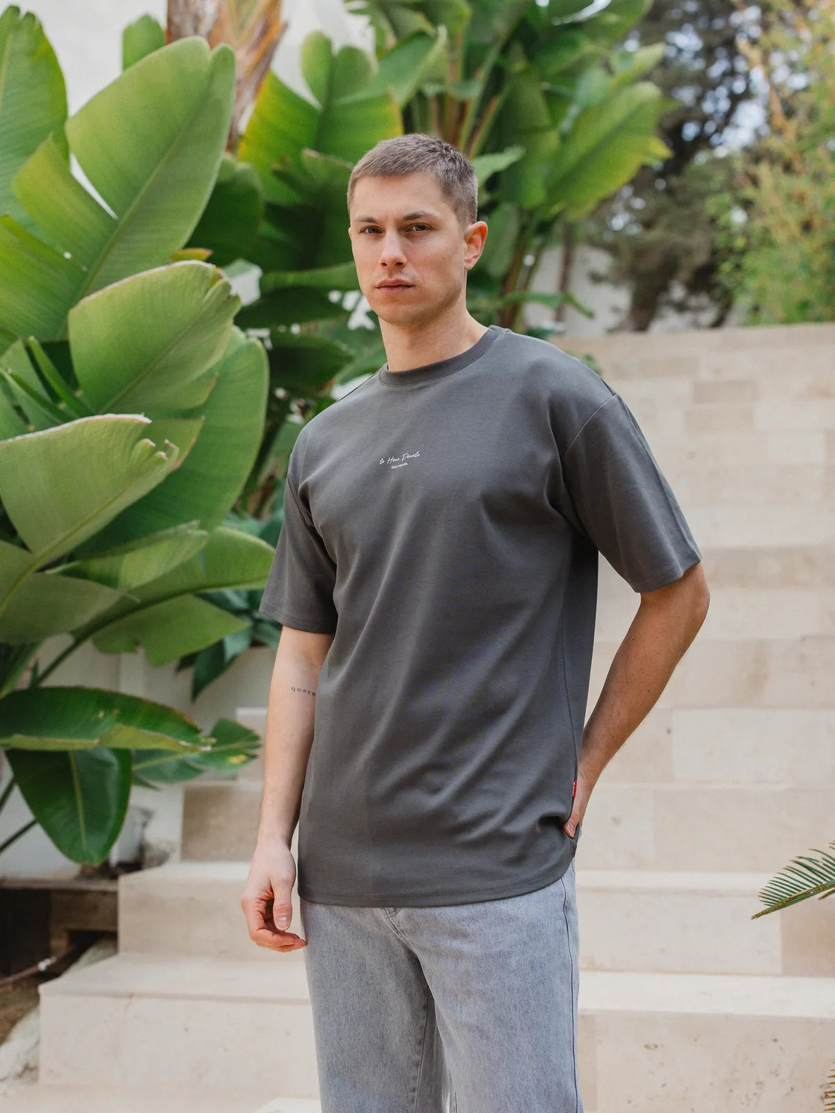 Off Black La Hora Dorada Oversized T-shirt