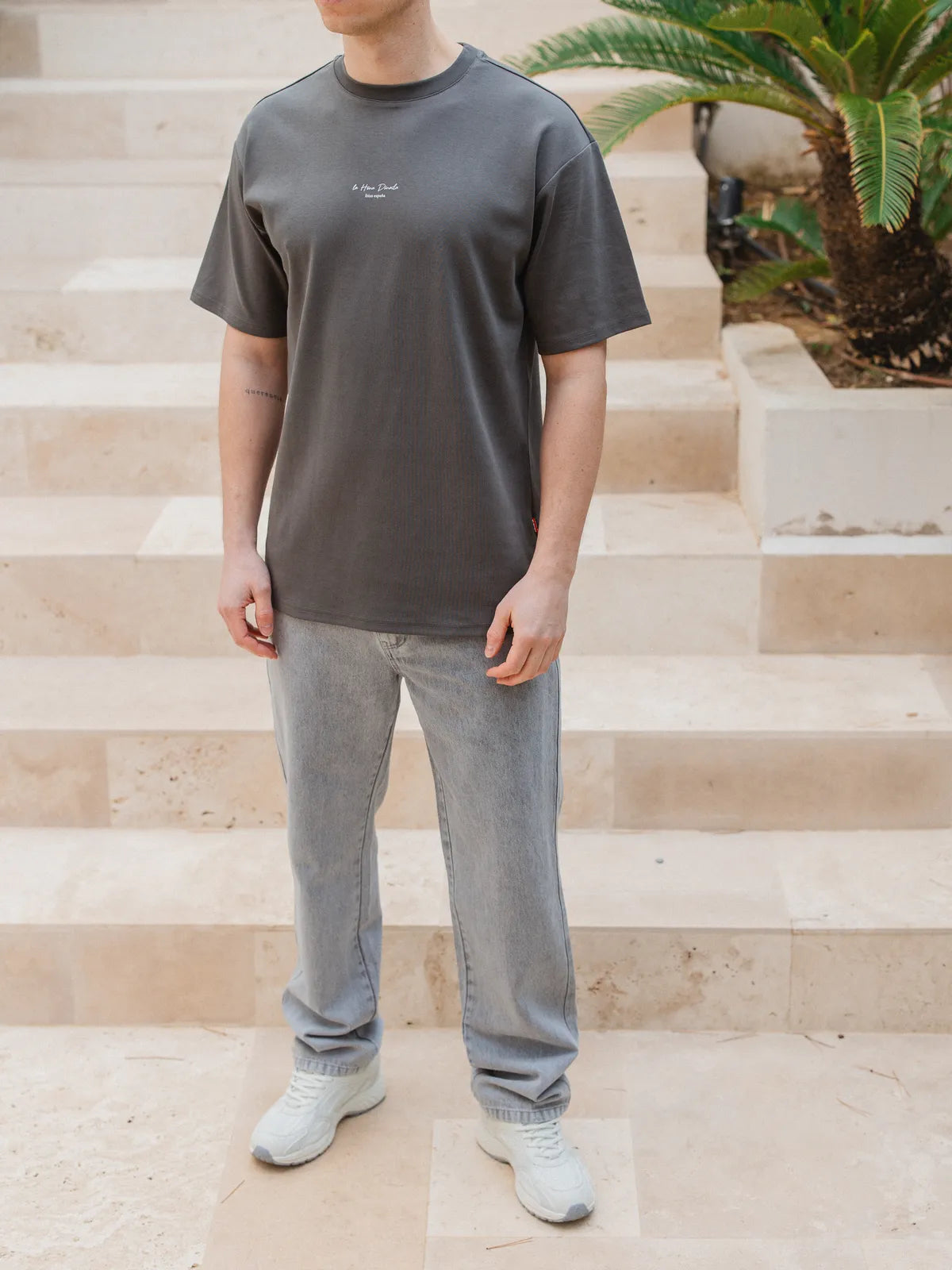 Off Black La Hora Dorada Oversized T-shirt