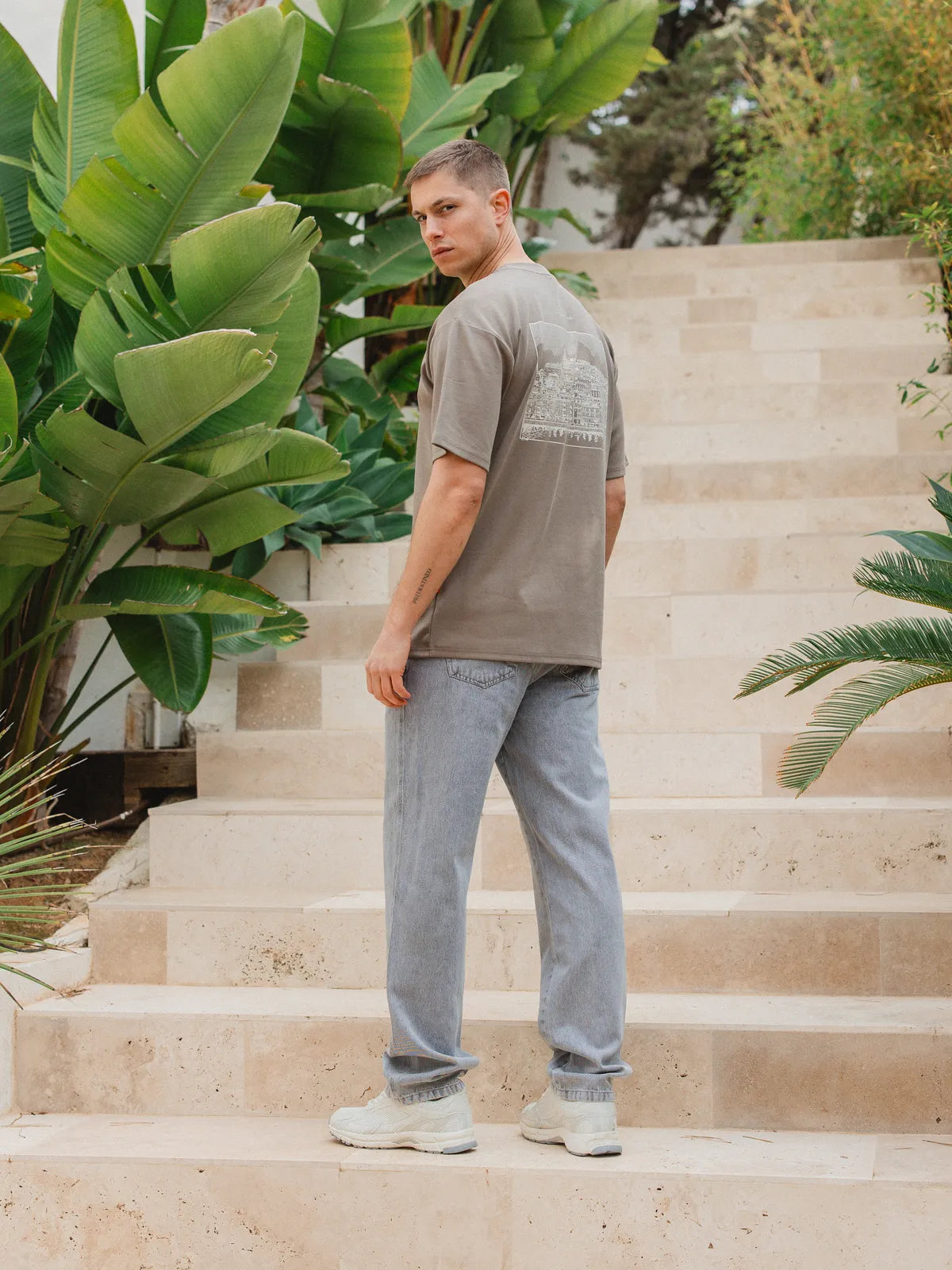 Brown Ibiza Oversized T-shirt