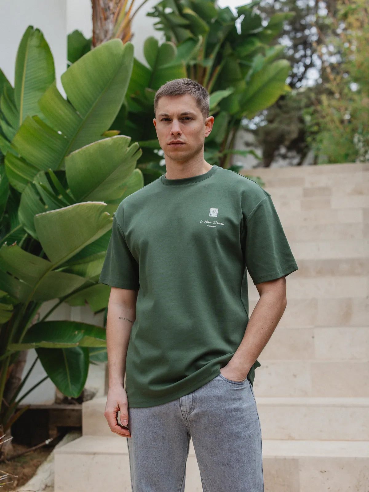 Green Stamp Oversized T-shirt