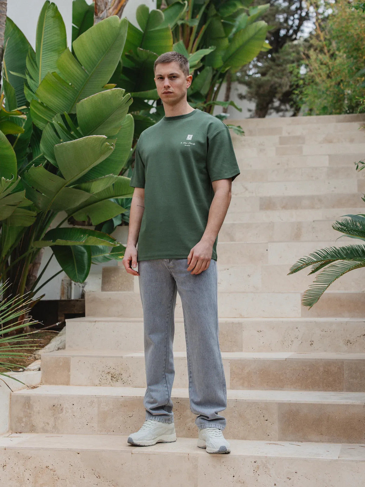 Green Stamp Oversized T-shirt