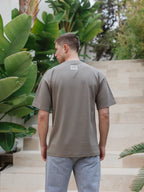 Braunes La Hora Label Oversized T-Shirt