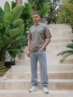 Braunes La Hora Label Oversized T-Shirt