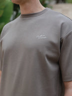 Braunes La Hora Label Oversized T-Shirt