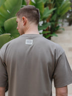 Braunes La Hora Label Oversized T-Shirt