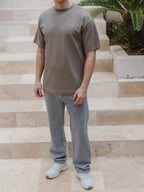 Braunes La Hora Label Oversized T-Shirt