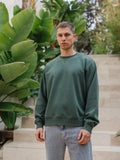 Grüner Oversize-Pullover