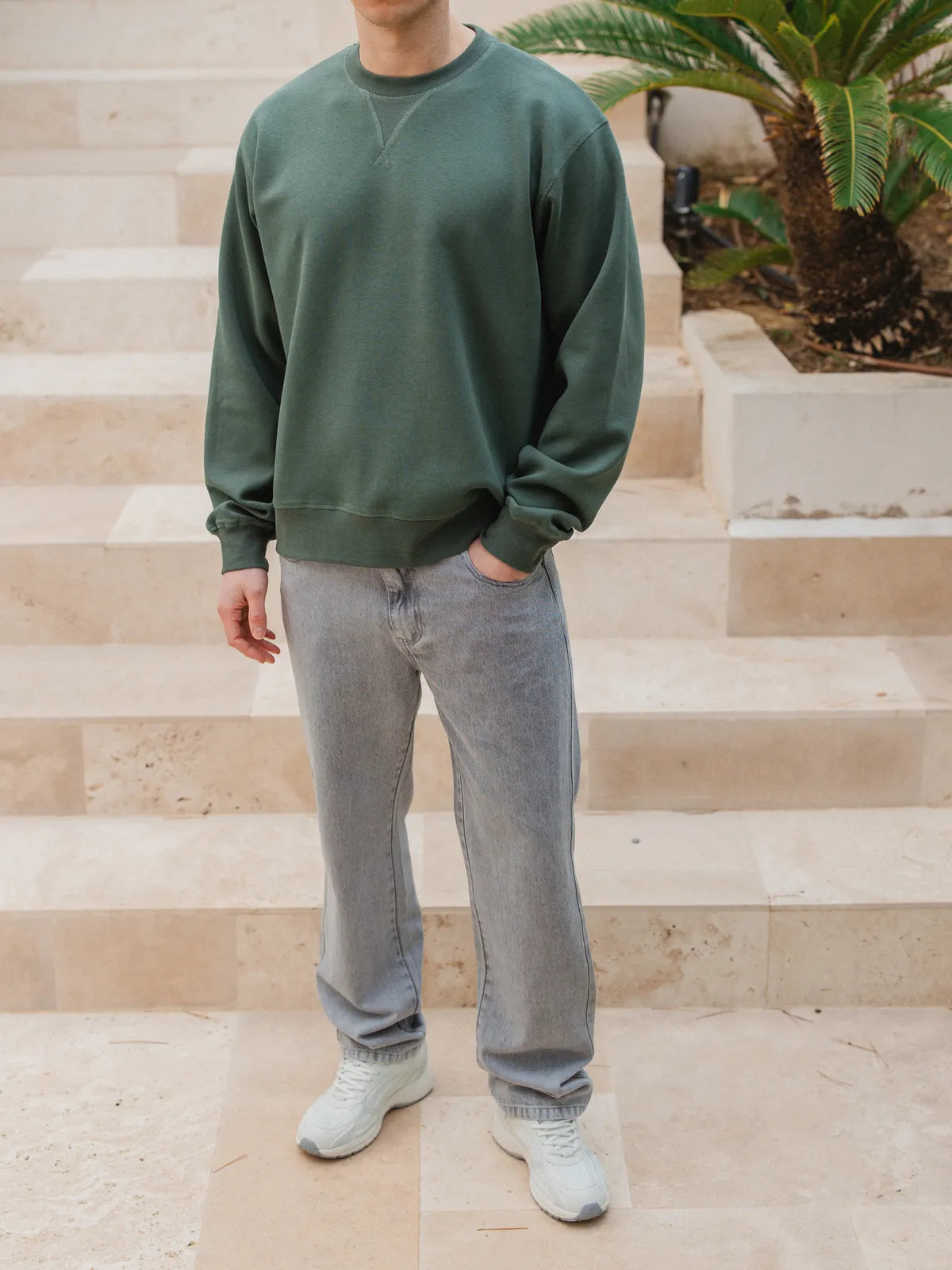 Green Oversized Sweater