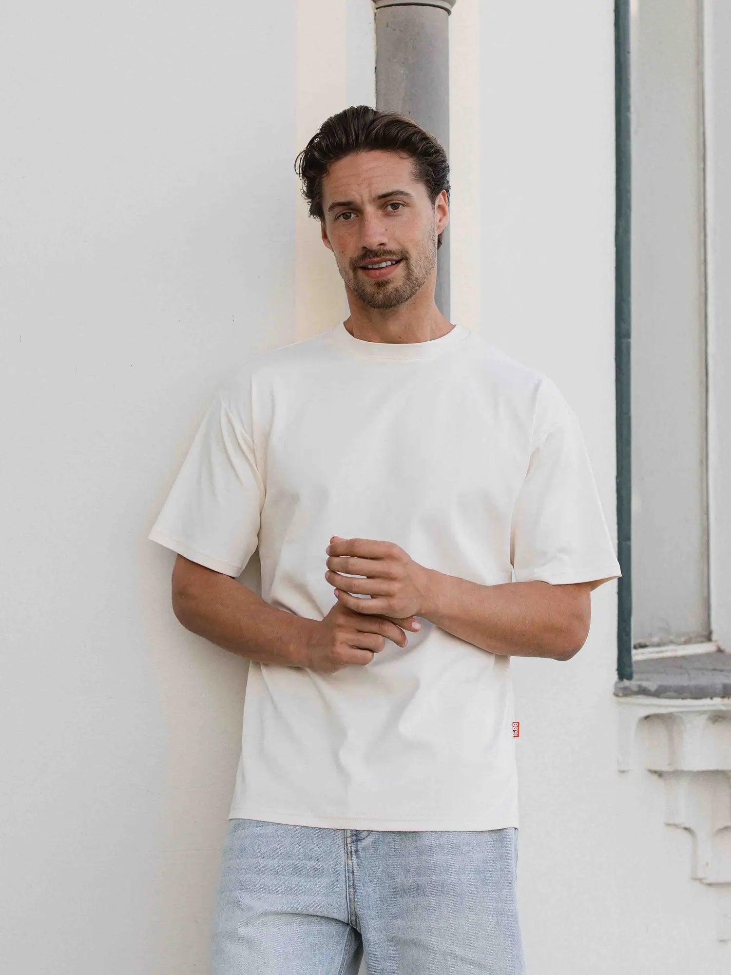 Creme Behind Oversized T-shirt