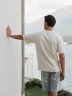 Creme Behind Oversized T-Shirt