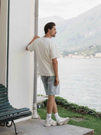 Creme Behind Oversized T-Shirt