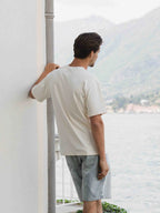 Creme Behind Oversized T-Shirt