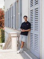 Navy Anniversary Oversized Poloshirt