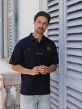 Navy Anniversary Oversized Polo Shirt Sample