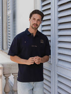 Navy Anniversary Oversized Poloshirt