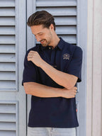 Navy Anniversary Oversized Poloshirt