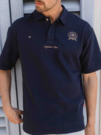 Navy Anniversary Oversized Poloshirt
