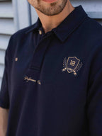 Navy Anniversary Oversized Poloshirt