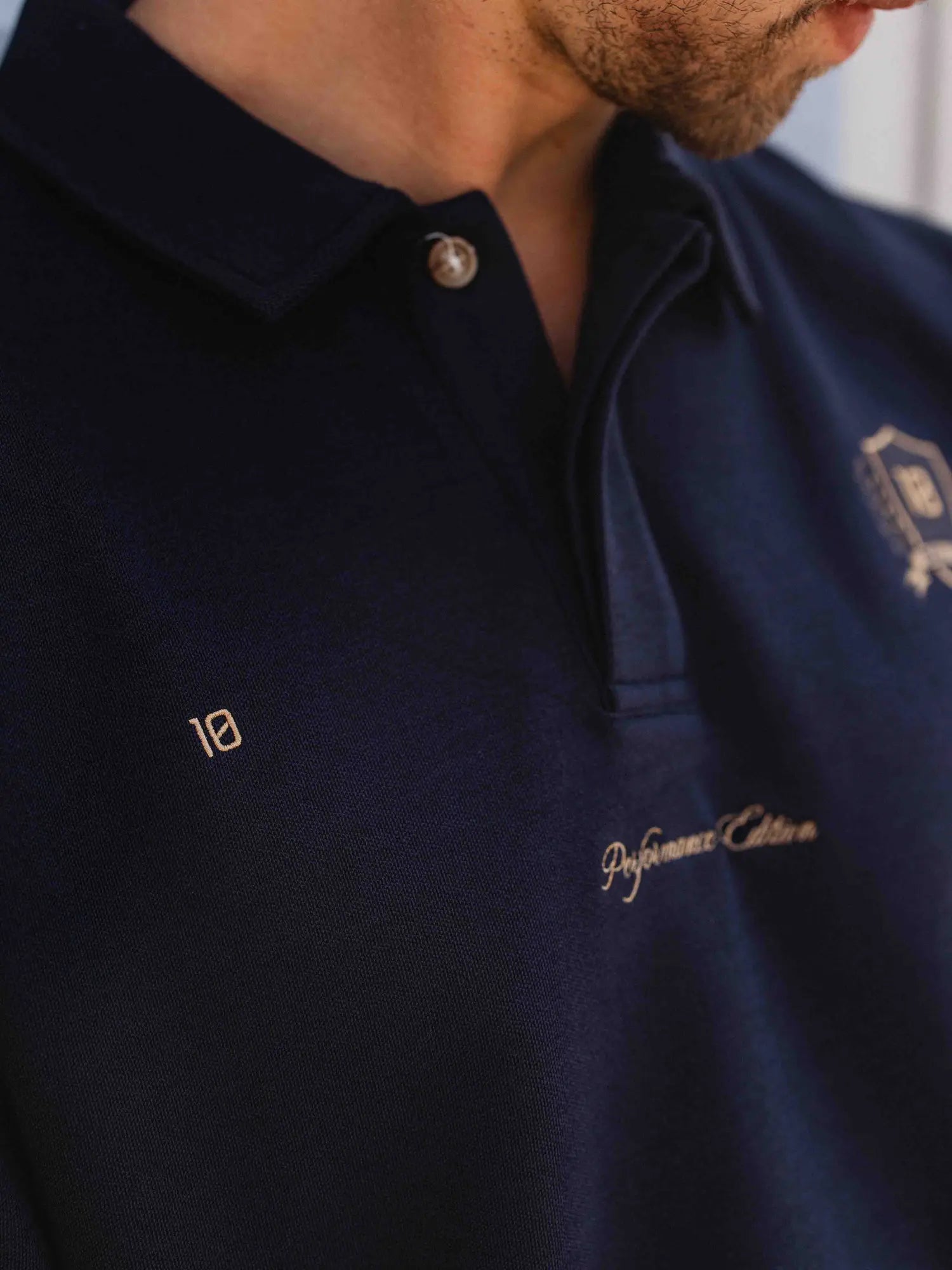 Navy Anniversary Oversized Poloshirt