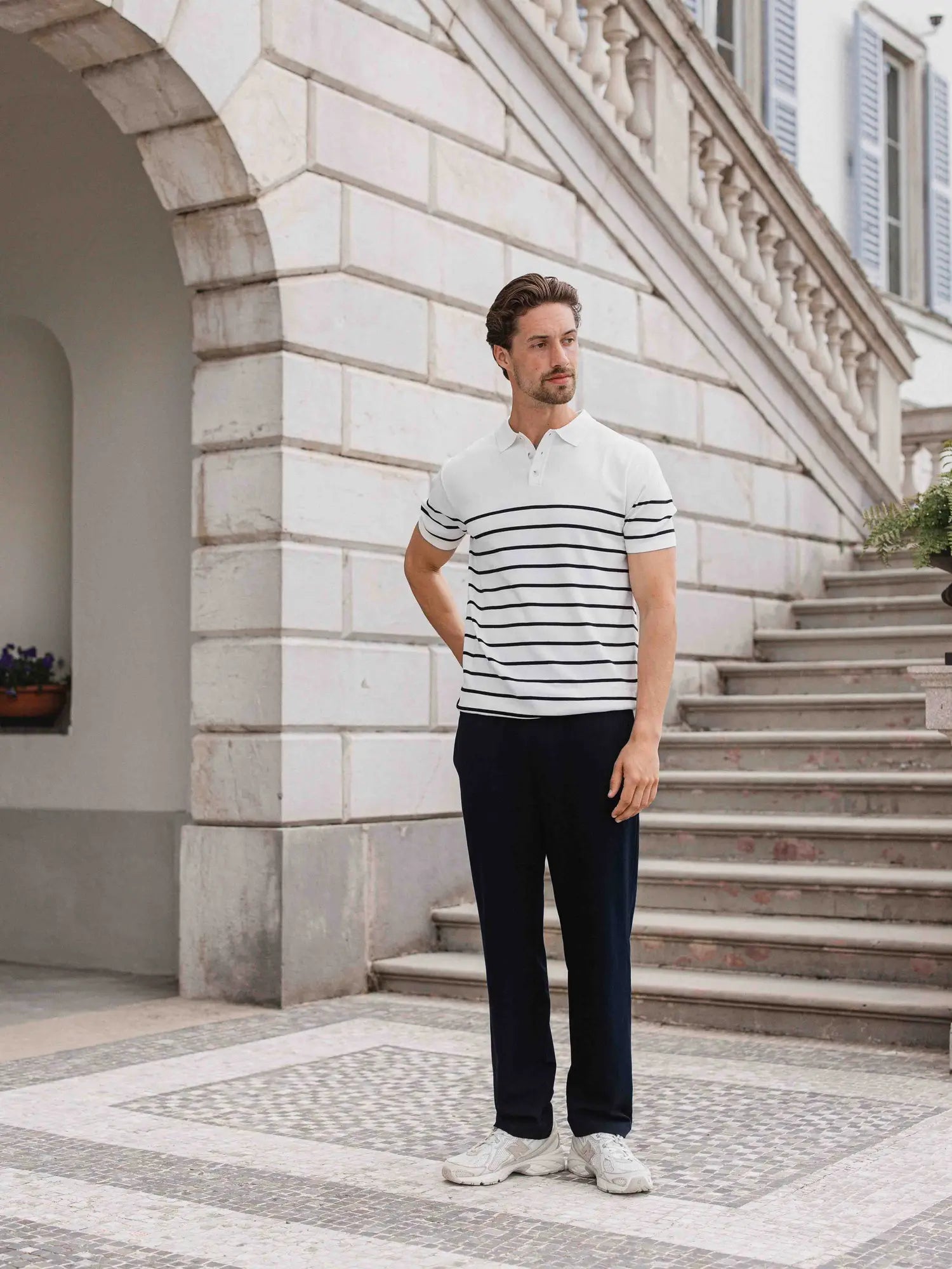 Navy Casual Pantalon