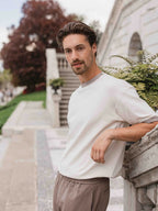 Beige Collar T-shirt