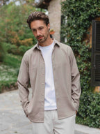 Brown Business Button Up Shirt