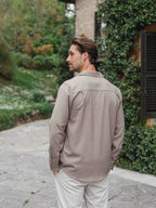 Brown Business Button Up Shirt