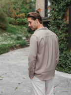 Brown Business Button Up Shirt