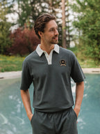 Green Oversized Boucle Poloshirt