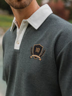 Green Oversized Boucle Poloshirt