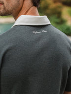 Green Oversized Boucle Poloshirt