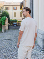 Creme Fish Club Oversized T-shirt