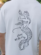 Off White Mermaid Oversized T-shirt