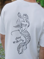 Off White Mermaid Oversized T-shirt