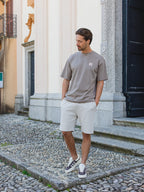 Taupe Fish Club Oversized T-shirt