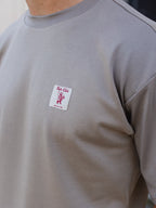 Taupe Fish Club Oversized T-shirt